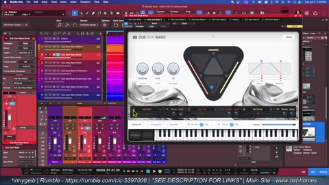 SUB ZERO BASS Sounds and Settings - Studio One Snapshots