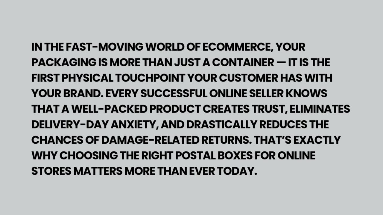 How Postal Boxes Improve Customer Satisfaction and Reduce Returns