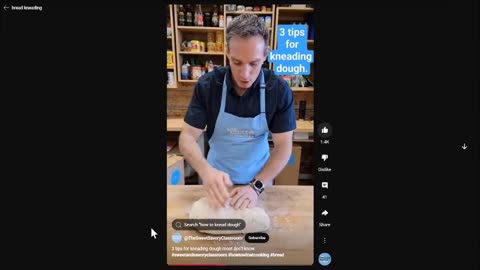 Dough kneading tip