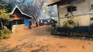 🔥🏢 Myanmar War | Maungmakan Police Station Ablaze | RCF