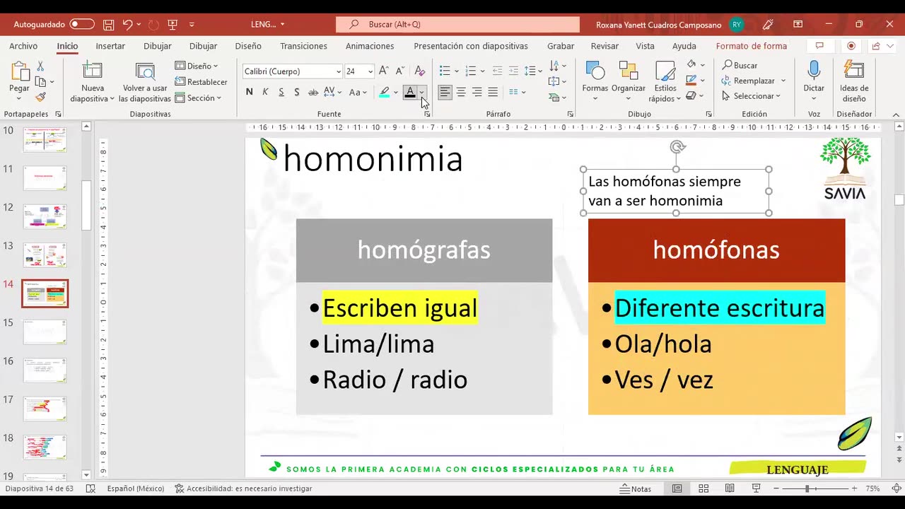 SAVIA REGULAR 2025 | Semana 08 | Lenguaje