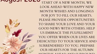 New Month of Blessings (August 2025): Embracing Abundance, Grace, & Favor #youtubeshorts #jesus #joy
