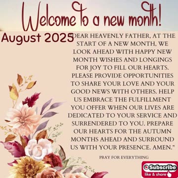 New Month of Blessings (August 2025): Embracing Abundance, Grace, & Favor #youtubeshorts #jesus #joy