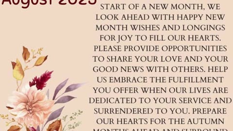 New Month of Blessings (August 2025): Embracing Abundance, Grace, & Favor #youtubeshorts #jesus #joy
