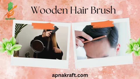 Wooden Hair Brush: Natural Hair Care with Every Stroke