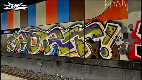 Graffiti Line // FRANKFURT AM MAIN S-Lokalbahnhof ( ((Legendär Graffiti 2025 Video )