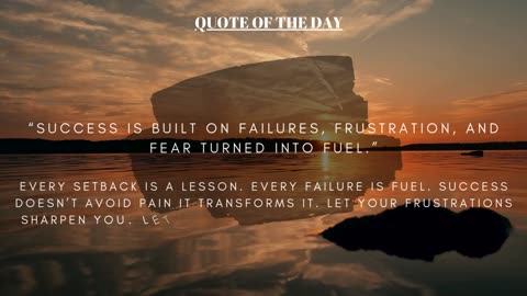 "QUOTE OF THE DAY"