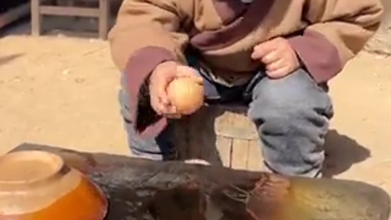 A child's breakfast in rural China | funny video | crazy clips