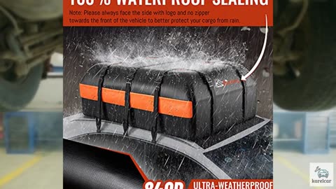 Car Rooftop Cargo Carrier - 21 Cubic Feet, 100% Waterproof Heavy Duty 840D Car R