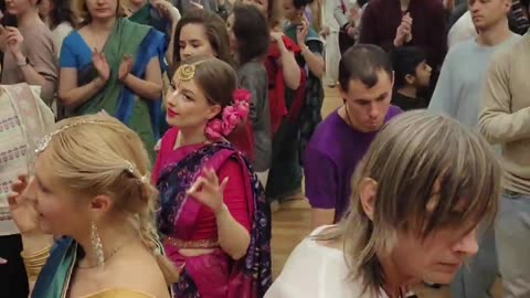 Temple kirtan at Iskcon Moscow, Russia November 2025