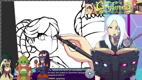 Vtuber Draws Fake Pokemon Then Gaming! | Crytures TTRPG