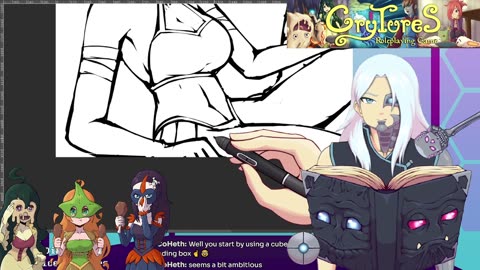 Vtuber Draws Fake Pokemon Then Gaming! | Crytures TTRPG