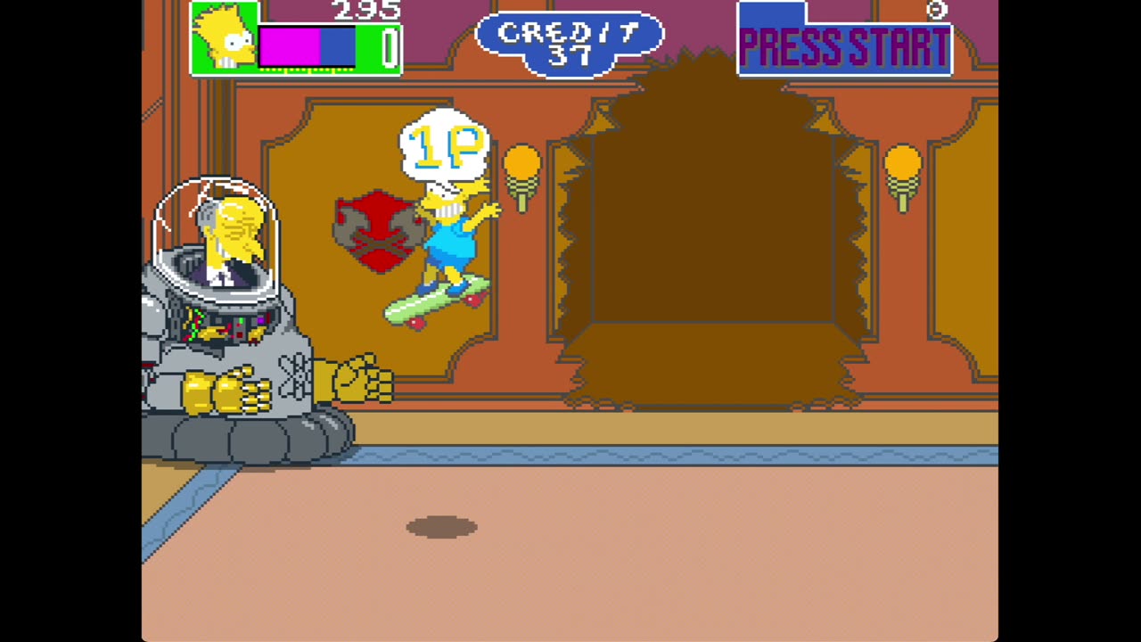 The Simpsons Arcade Game – Final Boss Fight 🤖 Mr. Burns Mech Battle (1991 Konami)