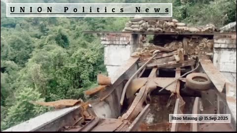 Repair work begins on Goteik Bridge destroyed by Palaung terrorists (TNLA) #HMM 15.09.25