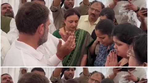 Kanpur: Rahul Gandhi Meets Family of Shubham Dwivedi