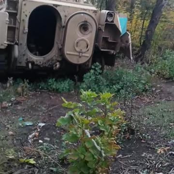 American-made M2A2 Bradley infantry fighting vehicle.