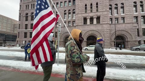 LIVE: Protest Demanding Release of Army Vet Arrested in Connection with 1-18 St. Paul Church Protest