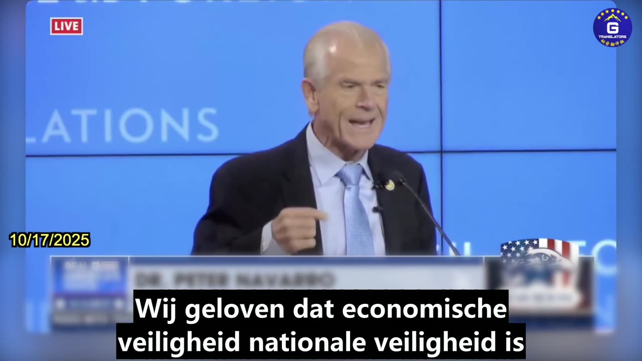 【NL】Peter Navarro: Macht kan niet worden geprojecteerd zonder productie