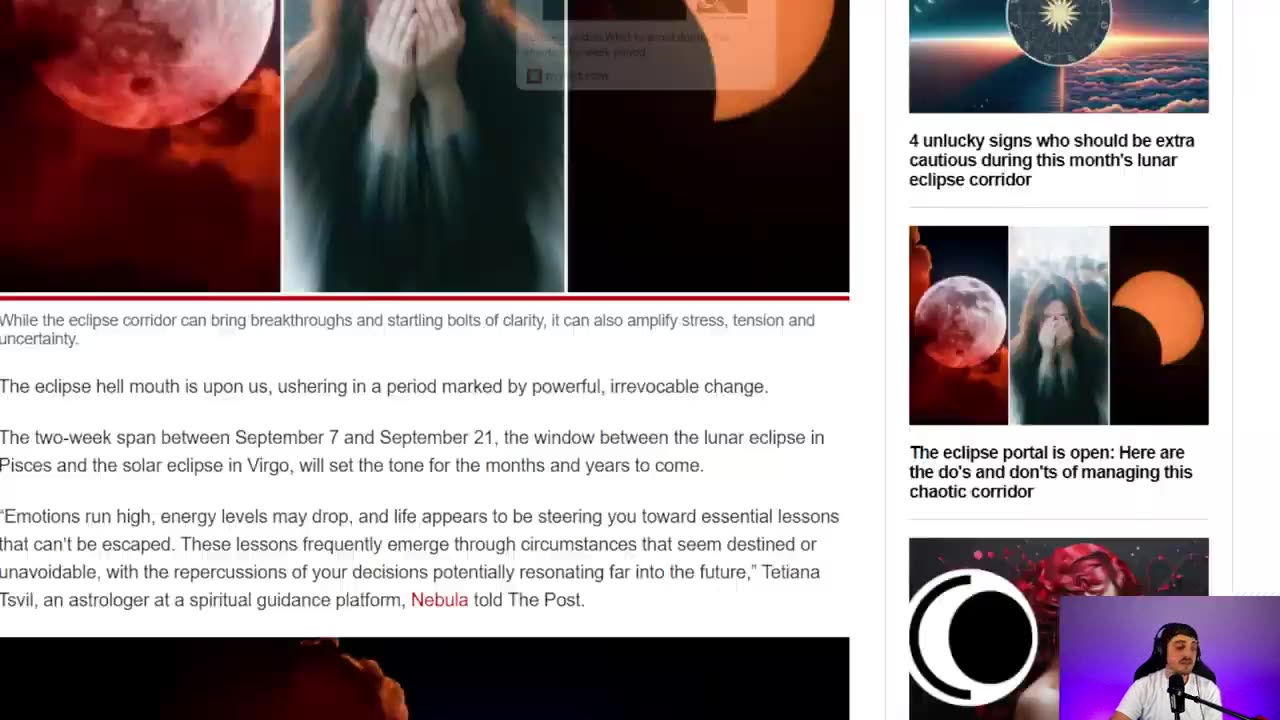 Blood Moon Prophecy, Eclipse Portal, and Ortner Strange Lunar Events 2025