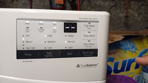 How to Use the Extra Settings (*) on LG Front Load Washer Model# WD100C-Date: 11/12/2020