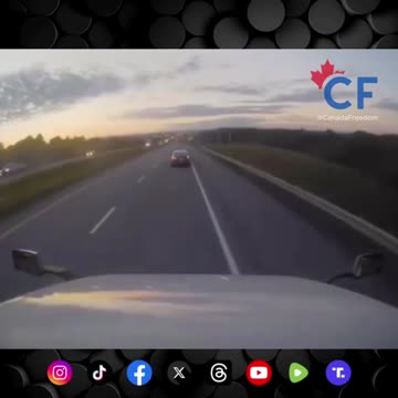 Another Illegal U-Turn on Highway 20 in Quebec.