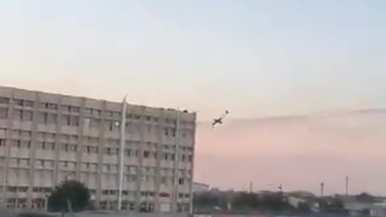 Ukrainian Long-Range Attack Drone Slamming into Staropolsky Microelectronics Plant