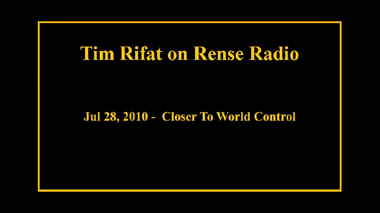 Jul 28, 2010 - Closer To World Control