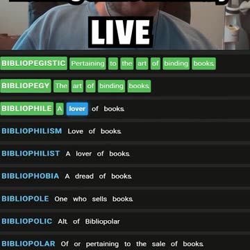 Biblio biblio (Reading Entire Dictionary LIVE)