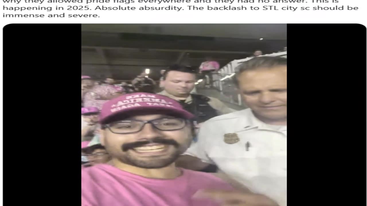 Man Kicked Out Of Stadium For Wearing MAGA Hat By Police