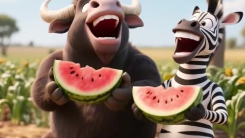 Zebra：Never Be Friends with The Orange Cat! #funny #funnyvideo #funnycat #catlovers #cartoon