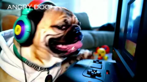 angry dog