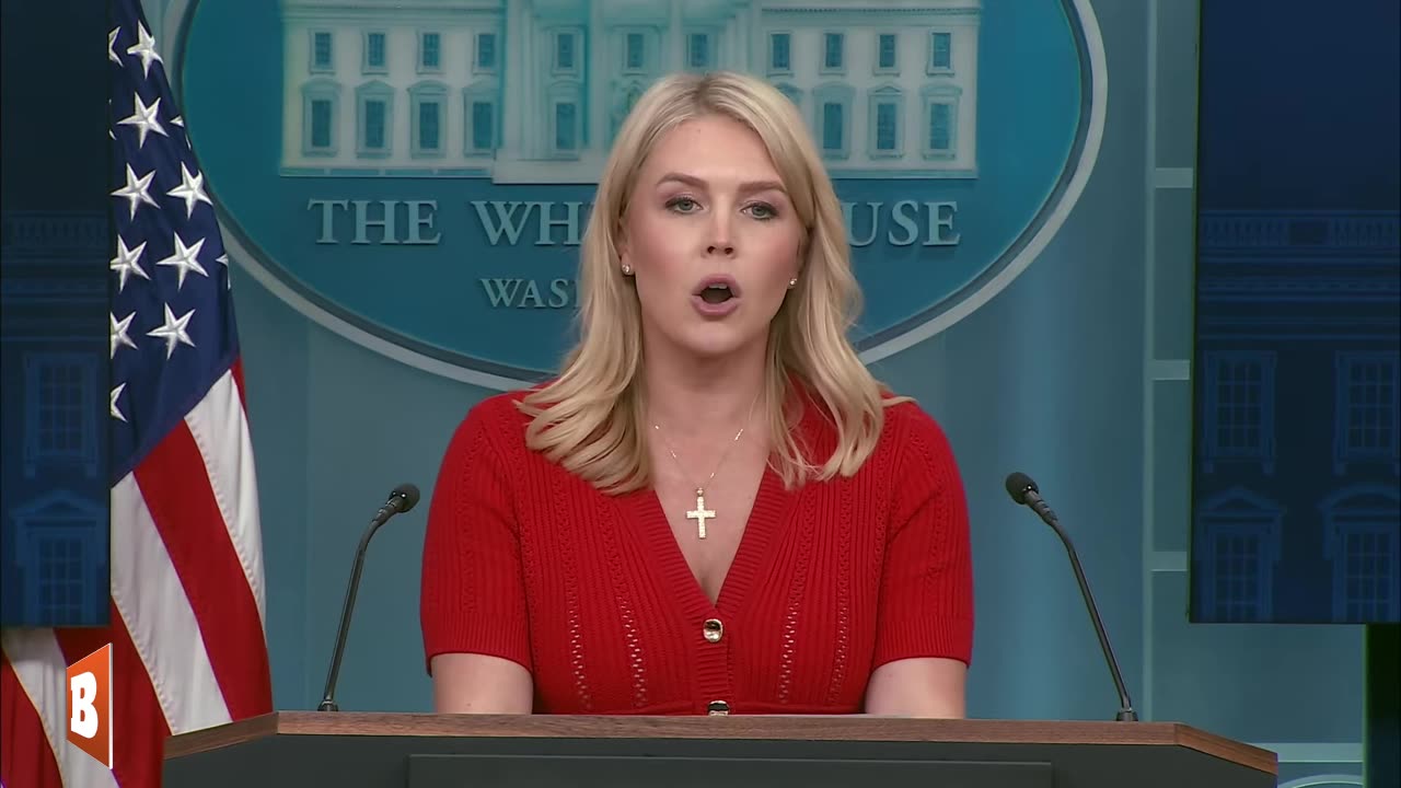 LIVE: Trump Press Secretary Karoline Leavitt Holds Press Conference at White House...