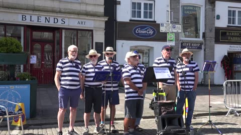 Plymouth Pirate Weekend 17th May 2015. Chudleigh Shanty Men and 2 Thanks to the Shantie men