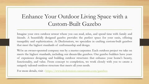 gazebo builder san antonio tx