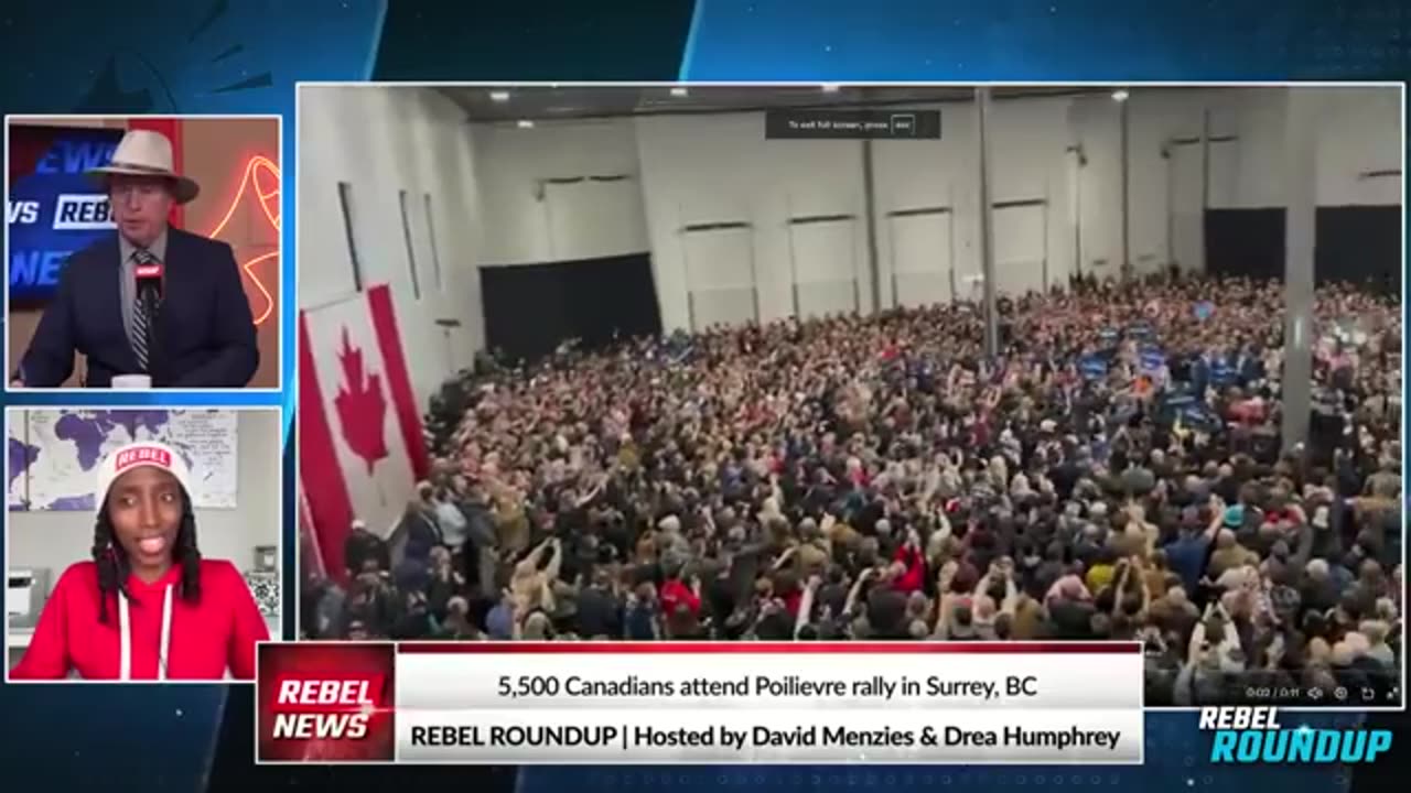 Pierre’s BC Rally BREAKS RECORD Humphrey: Thousands of attendees 'starving for change' at Poilievre's Surrey rally
