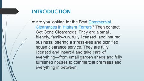 Best Commercial Clearances in Higham Ferrers