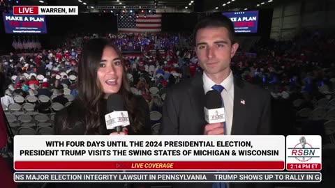 NOVEMBER 1 2024 President Trump Delivers Remarks at a Rally in Warren, MI