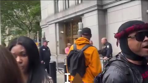 More footage surfaces of the #NYC man outside of the #Diddy courthouse”