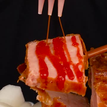 Fried chicken & Black bean noodle & bacon steak 🐔🍜