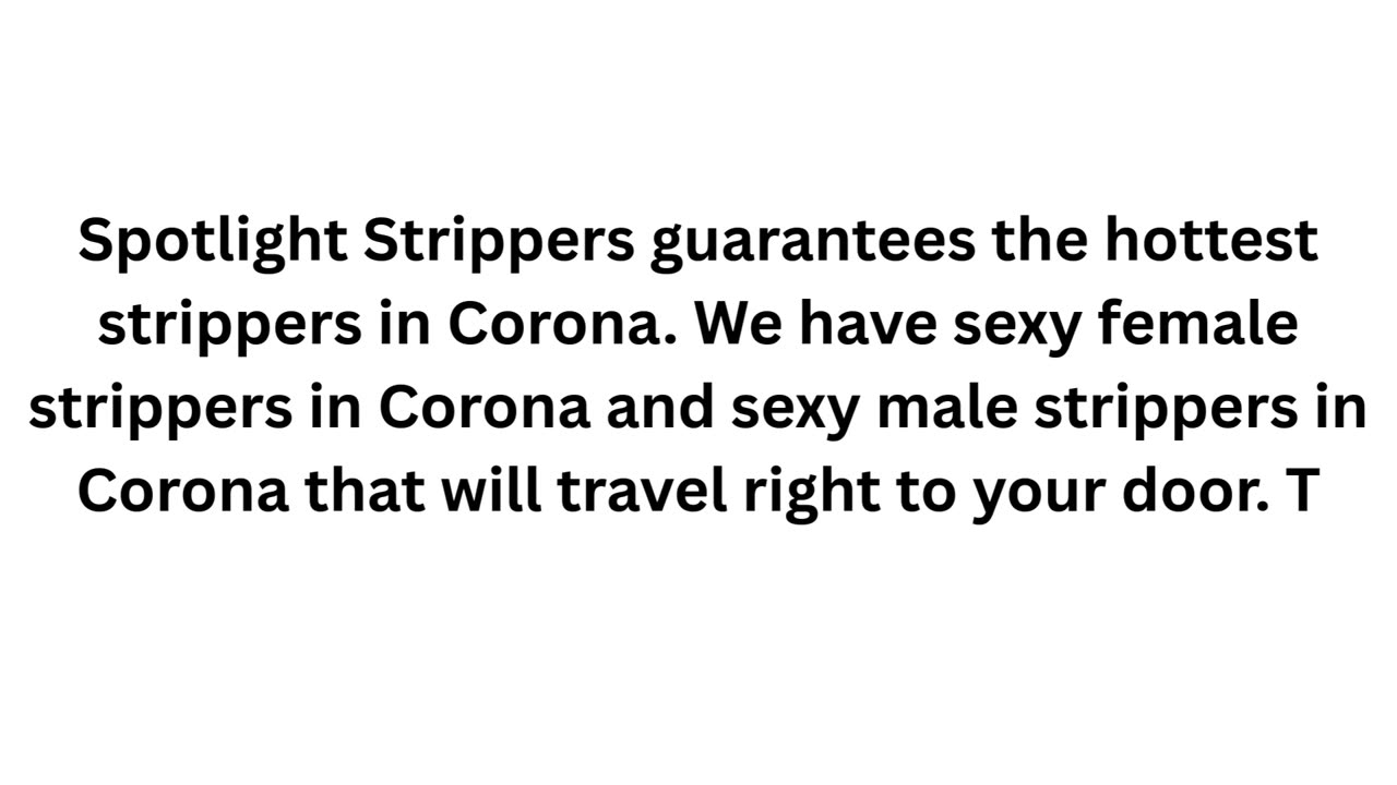 Male Strippers Corona