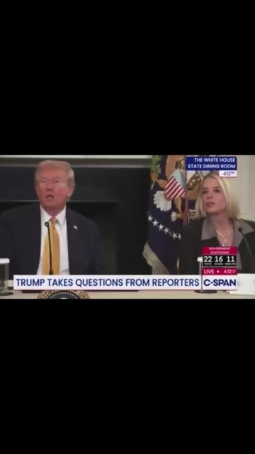 Trump Asks Pam Bondi to translate Melania 😅🤣😂 ai slop 🤣😂🤣