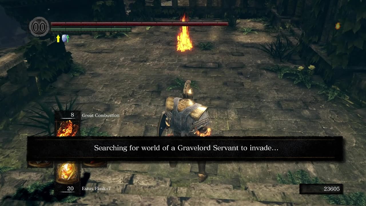 Dark Souls Remastered | Invading and defeating a Gravelord Servant & disasters vanish