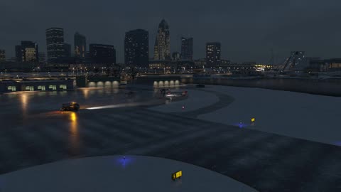 X-Plane 12 Cleveland Scenery Lighting Test