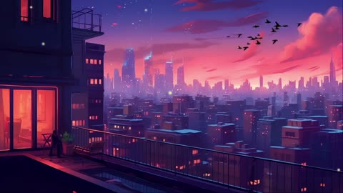 90's Lofi Town 🌇 Chill Hip Hop Radio with Rain Sounds for Relax & Study