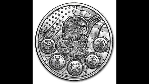 2oz High Relief U.S. Armed Forces Silver Rounds