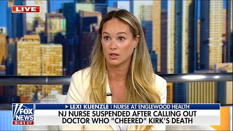 MIND BLOwWN_New Jersey nurse Lexi Kuenzle tells Fox & Friends she_s been suspended indefinitely w 