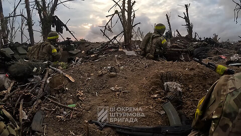 The third assault unit enters Andriyivka footage