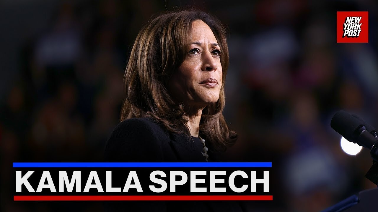 Kamala Harris delivers keynote address in first major speech since losing 2024 election