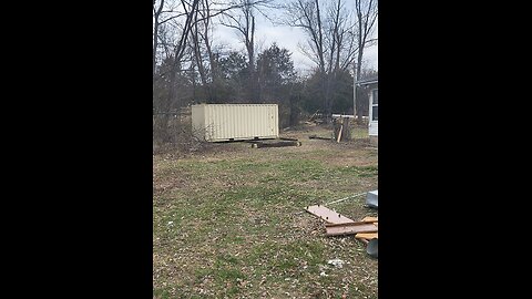 Shipping Container 20ft. Delivered To Family House 1/16/26