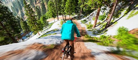 Difficult Cycling on Hill Very Intense Gameplay